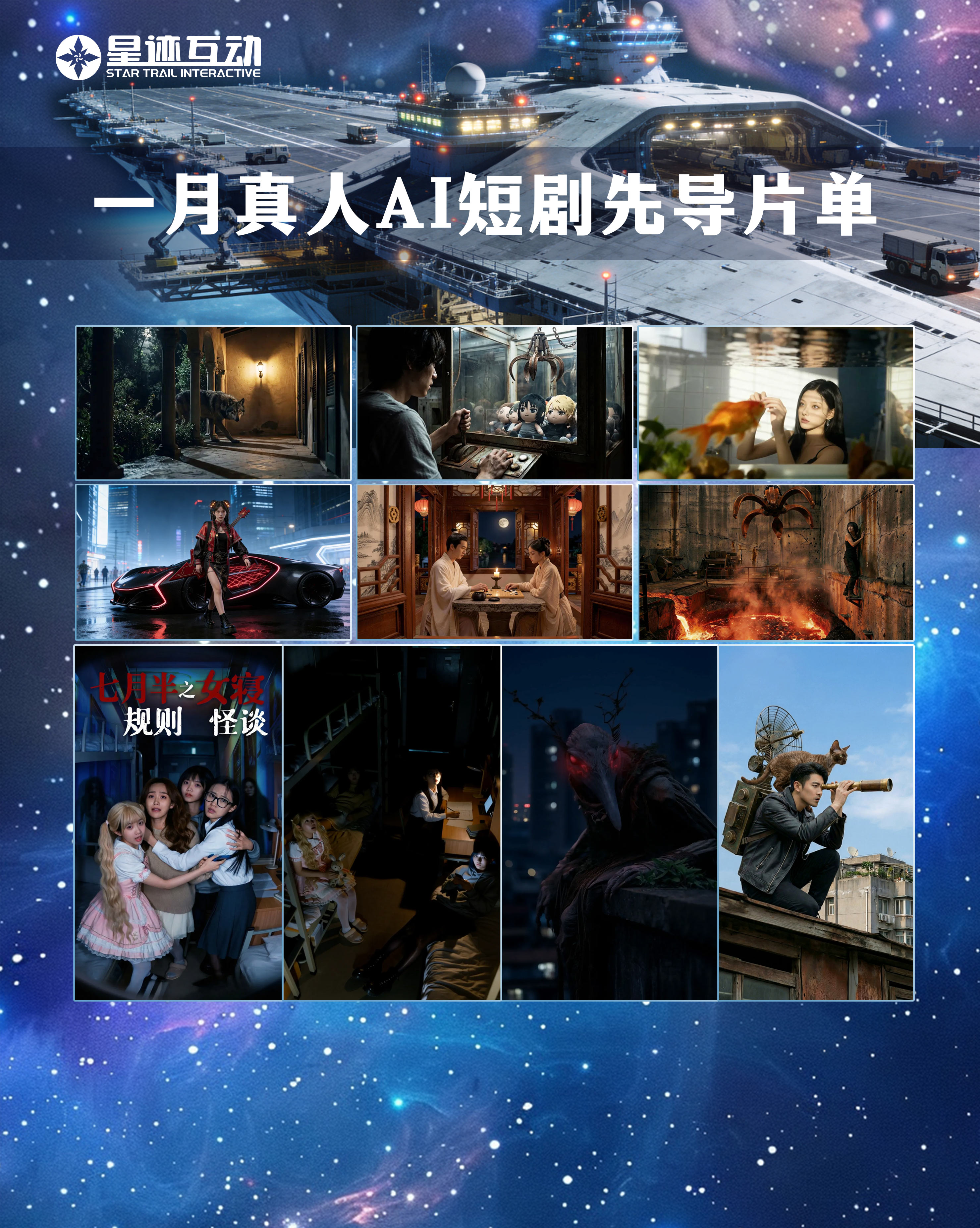一月真人 AI 短剧先导片单